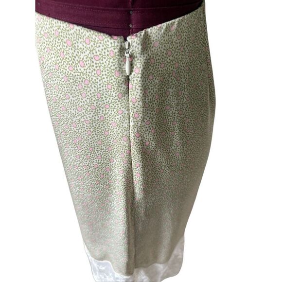 Aritzia Wilfred Sonnet ditsy Floral Lace Skirt size 2 Green - Picture 11 of 14